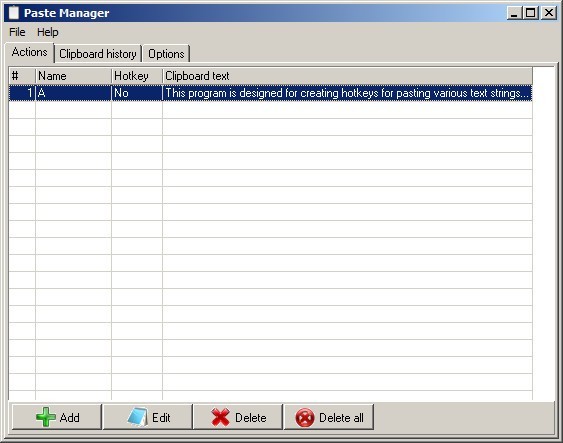 Paste Manager - Screenshot #1