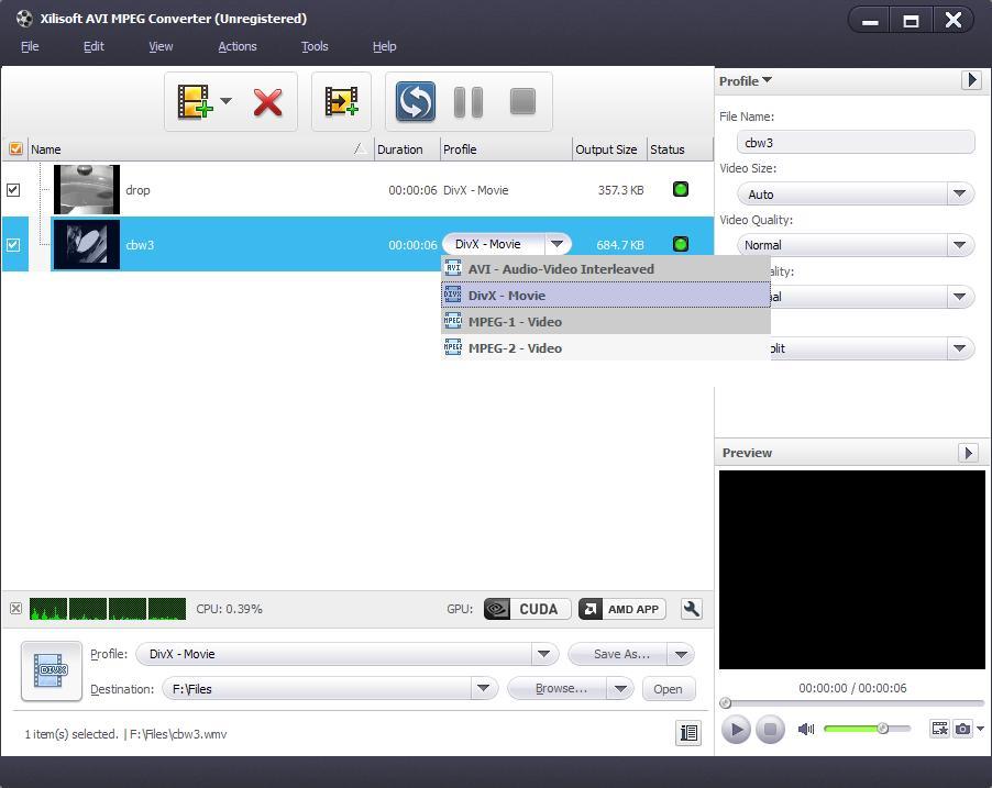 Xilisoft AVI MPEG Converter - Screenshot #5