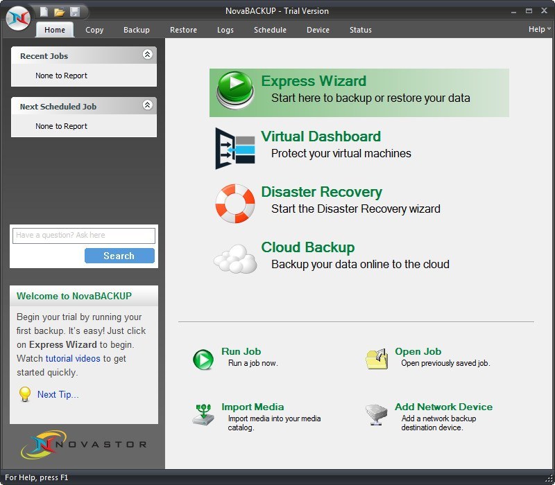 NovaBACKUP Business Essentials latest version Get best Windows software