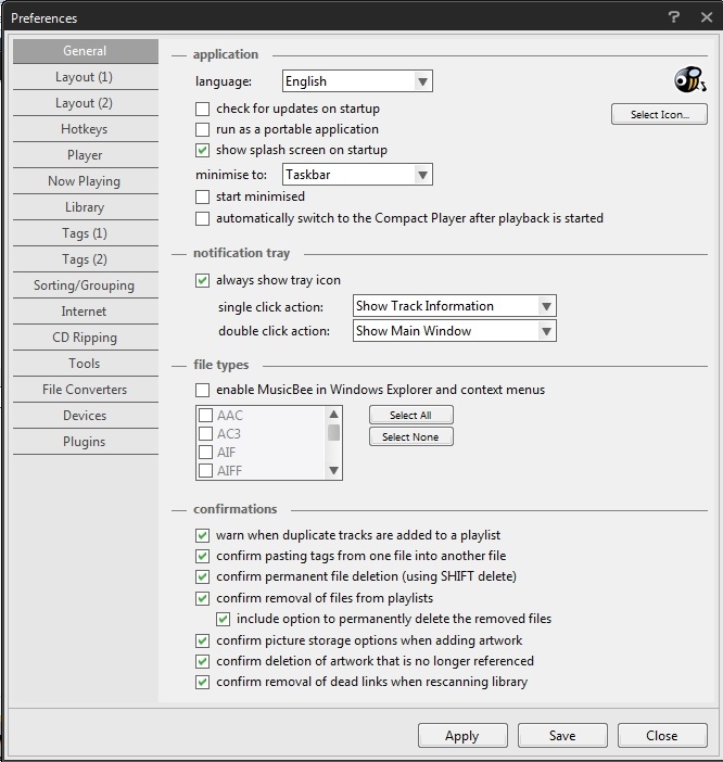 MusicBee - Screenshot #7