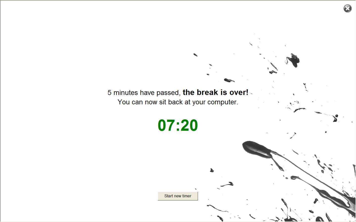5 Minute Break download for free - SoftDeluxe