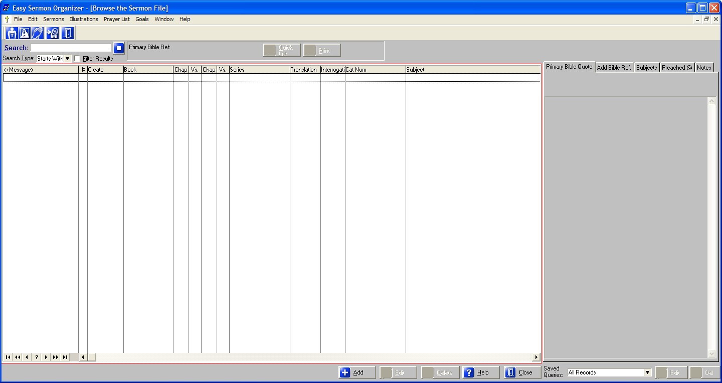 Easy Sermon Organizer - Screenshot #1