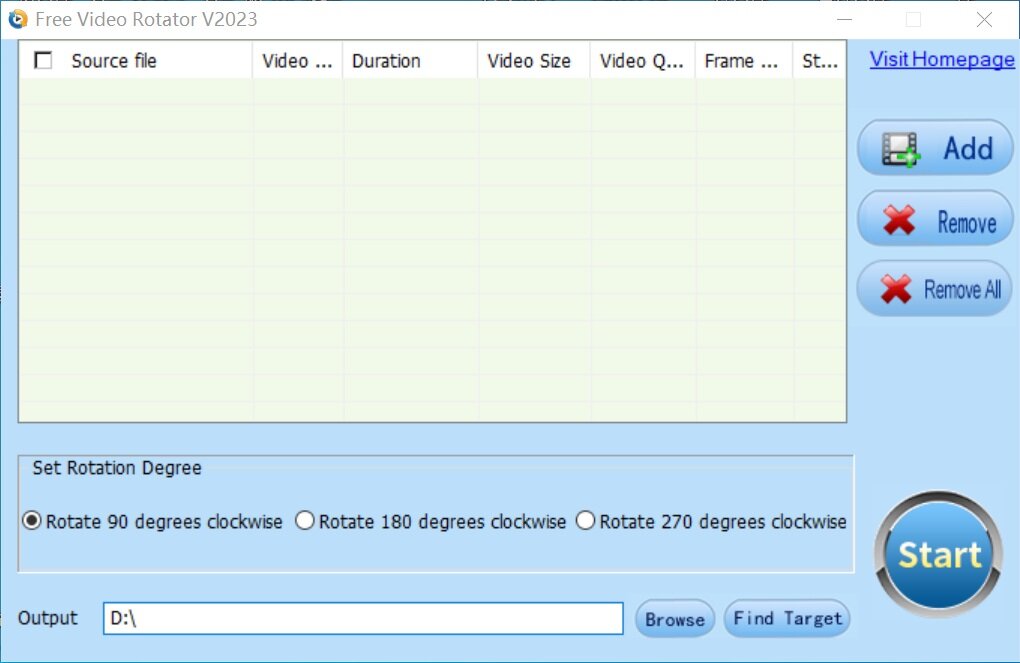 Free Video Rotator - Screenshot #1