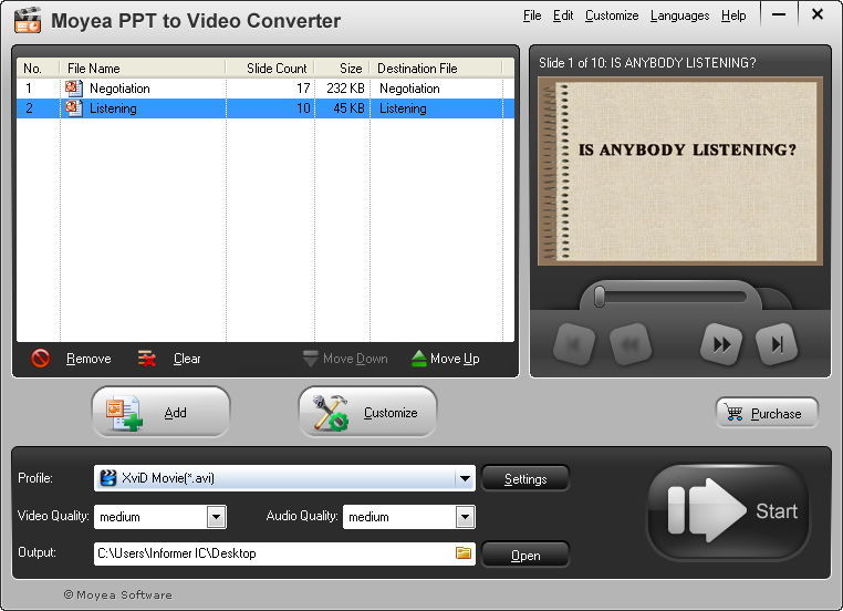 Moyea PPT to Video Converter download for free SoftDeluxe