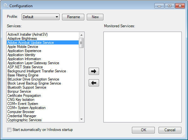 Windows Service Monitor - Screenshot #1