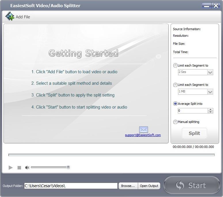 EasiestSoft Movie Editor - Screenshot #23