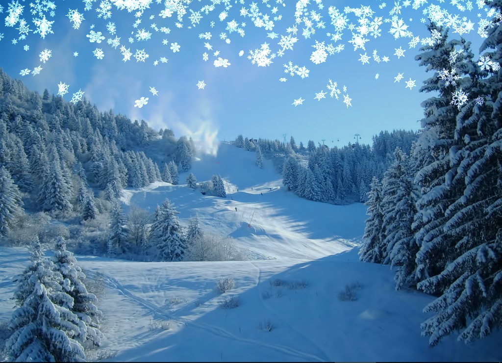 Animated Wallpaper - Snowy Desktop 3D - Screenshot #3