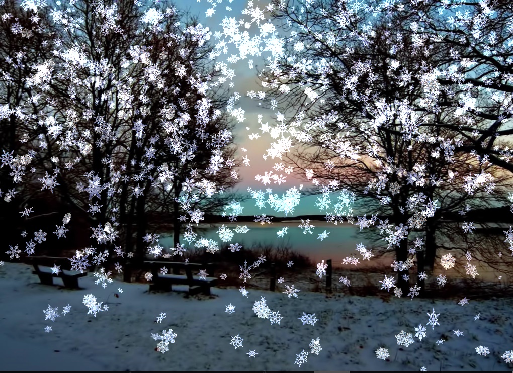 Animated Wallpaper - Snowy Desktop 3D - Screenshot #2
