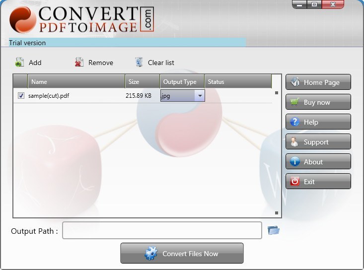 Convert PDF to Image Desktop Software - Screenshot #3