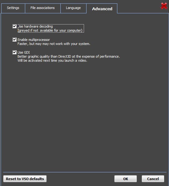 VSO Media Player - Screenshot #14