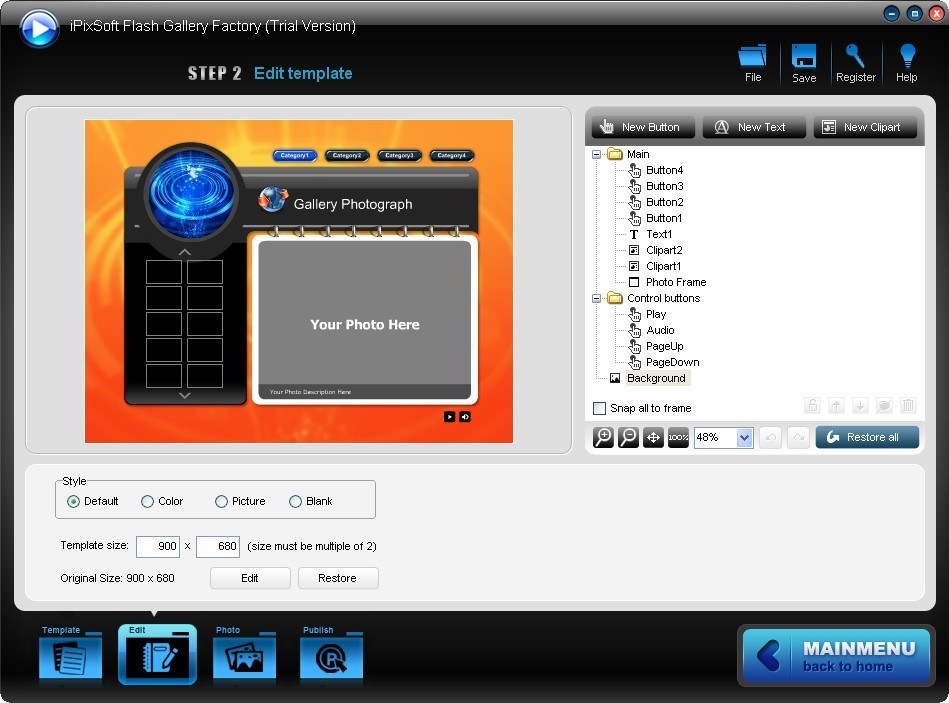 iPixSoft Flash Gallery Factory - Screenshot #3