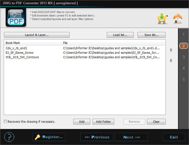 DWG to PDF Converter MX - Screenshot #17