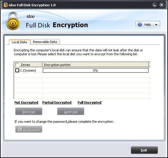 idoo Full Disk Encryption - Screenshot #6