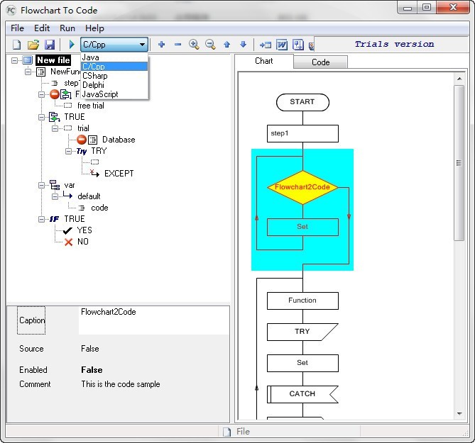 AthTek Flowchart to Code latest version - Get best Windows software