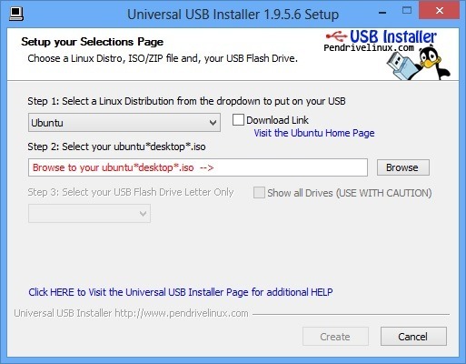 linux universal usb installer