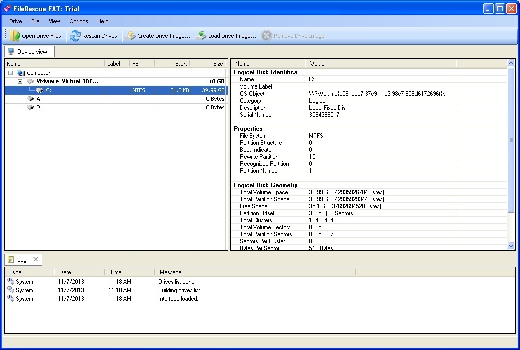 FileRescue for FAT - Screenshot #1