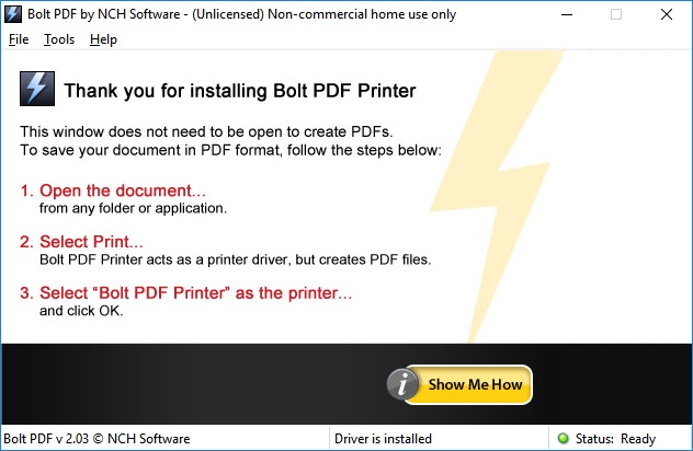 Bolt PDF Printer - Screenshot #3