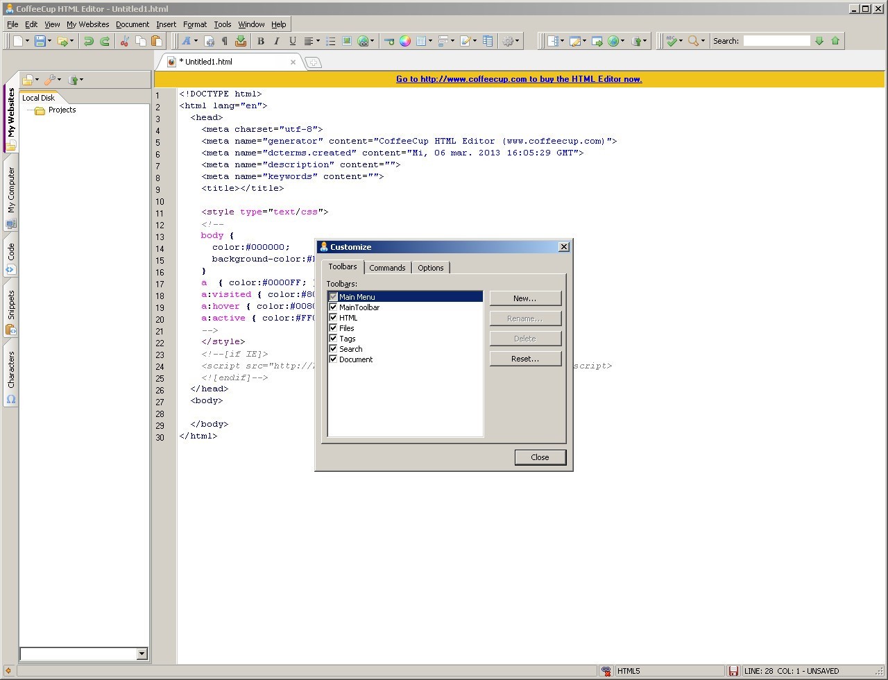 CoffeeCup HTML Editor latest version - Get best Windows software