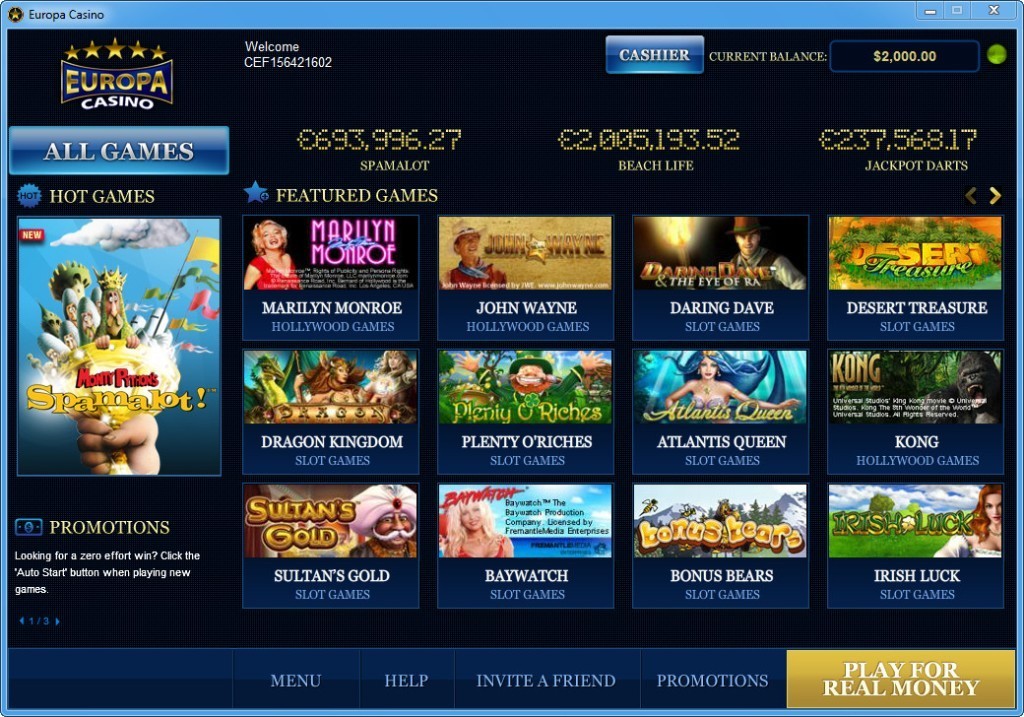 Europa Casino Download Free