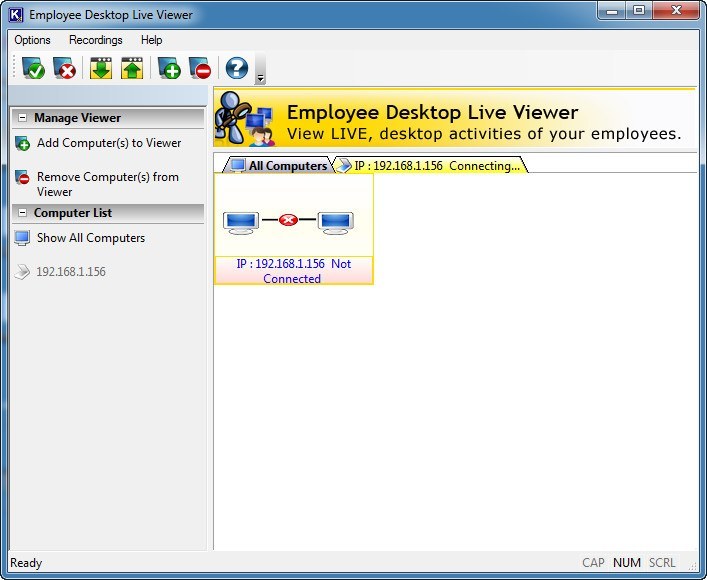employee live desktop viewer