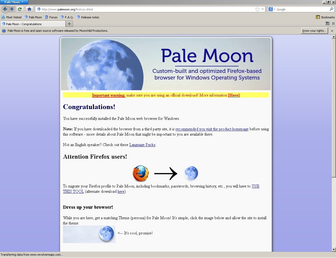 for android instal Pale Moon 32.3.1