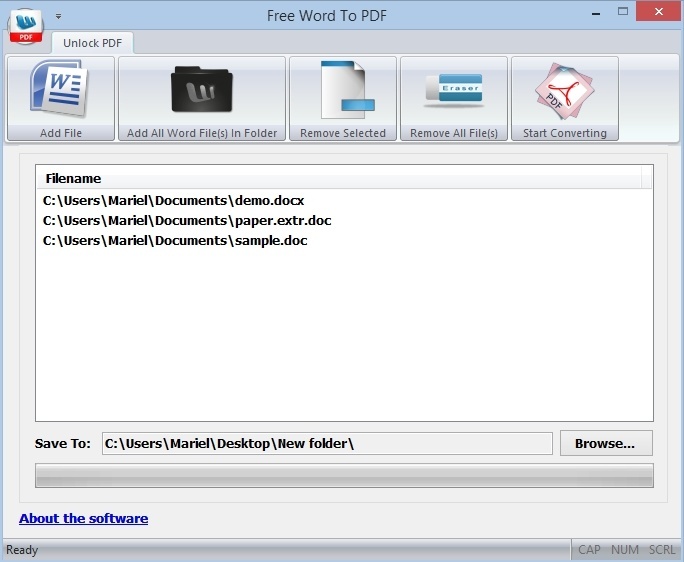 Free Word To PDF - Screenshot #3