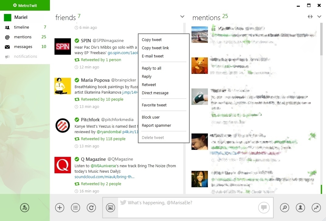 MetroTwit - Screenshot #3