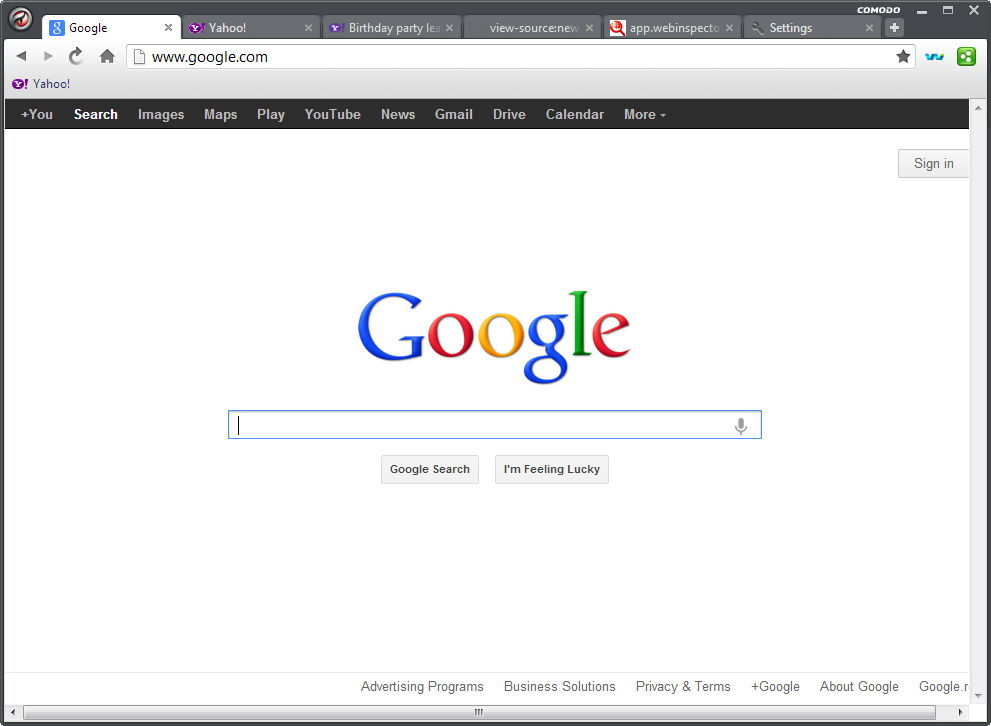 Comodo Dragon Internet Browser - Screenshot #21