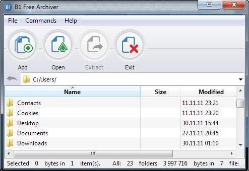 B1 Free Archiver - Screenshot #25