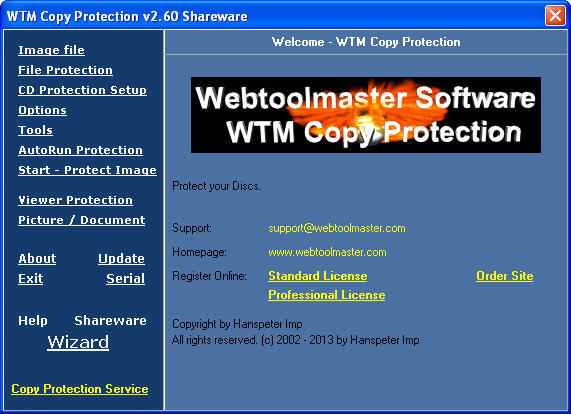 WTM Copy Protection - Screenshot #1