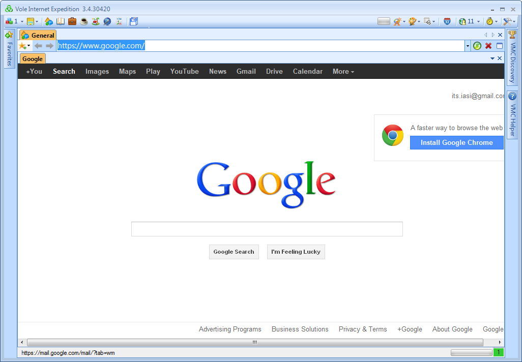 Vole Internet Expedition - Screenshot #1