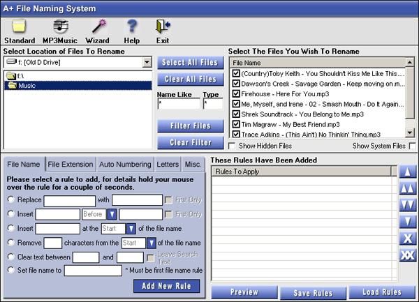 A+ File Naming System latest version - Get best Windows software