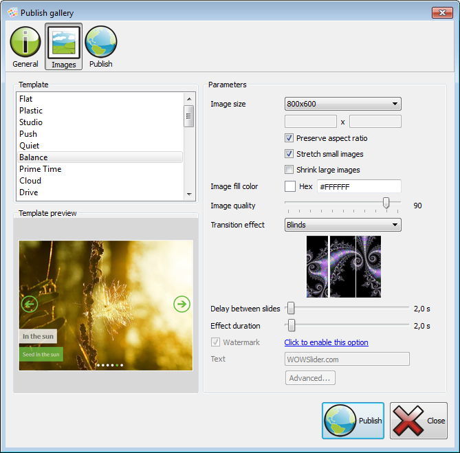 WOW Slider - Screenshot #14