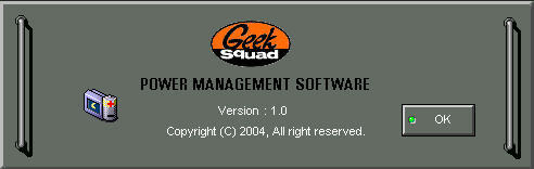 GEEK SQUAD POWER MANAGEMENT - Screenshot #1