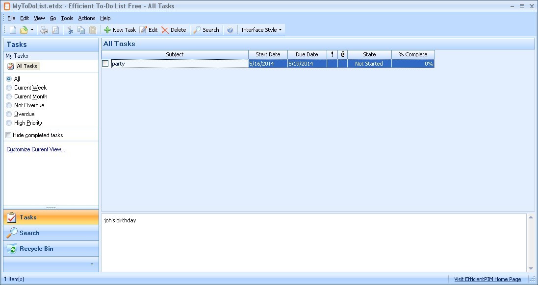 Efficient To-Do List Free - Screenshot #3