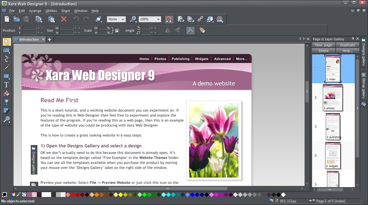 xara web designer premium 15 templates