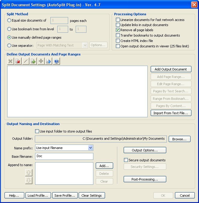 AutoSplit Pro Plug-In - Screenshot #1