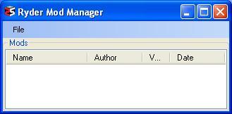 Ryder Mod Manager - Screenshot #1