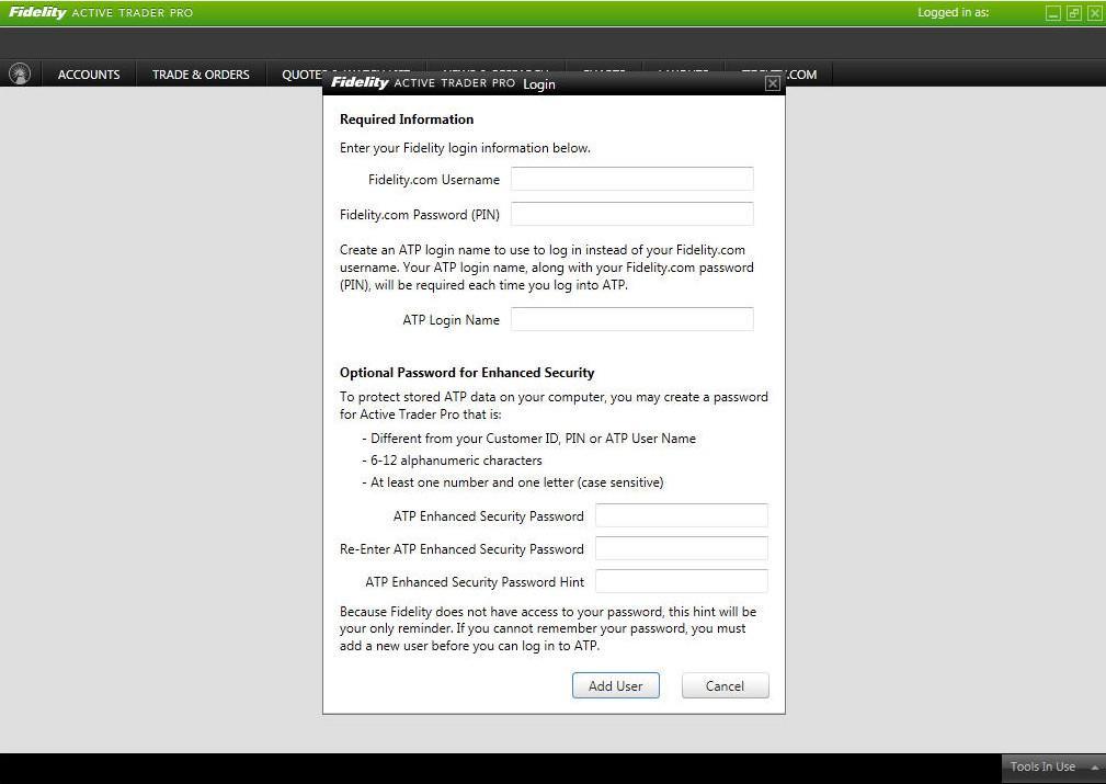 Fidelity Active Trader Pro - Screenshot #6
