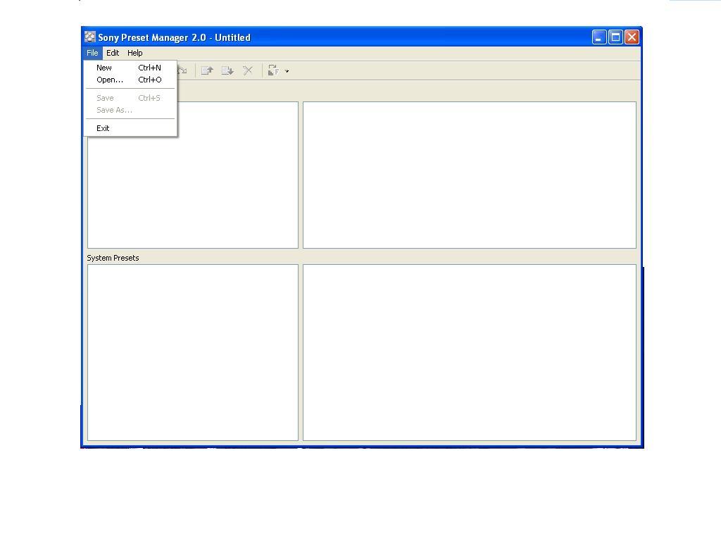 Sony Preset Manager - Screenshot #2