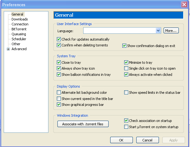 &micro;Torrent (uTorrent) - Screenshot #9