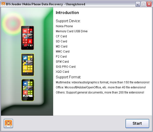 BYclouder Nokia Phone Data Recovery - Screenshot #1