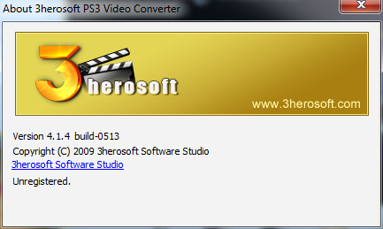 3herosoft PS3 Video Converter - Screenshot #1