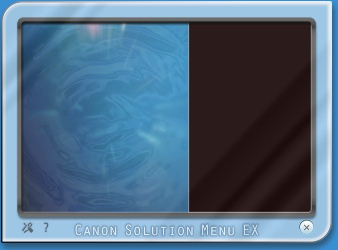 canon solution menu ex not working