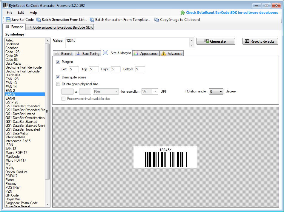 Bytescout Barcode Generator Download For Free Softdeluxe 9149