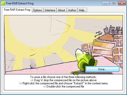 Free RAR Extract Frog - Screenshot #15