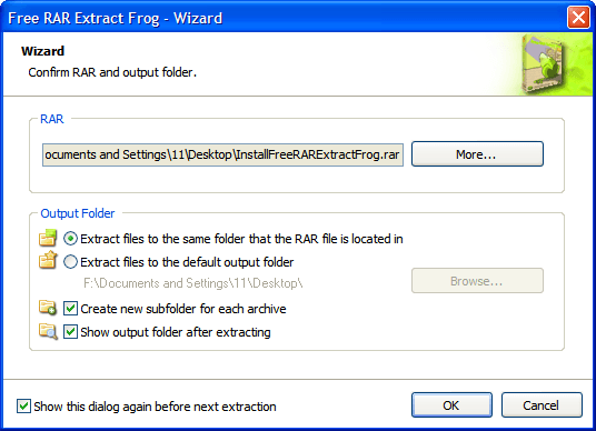 Free RAR Extract Frog - Screenshot #16