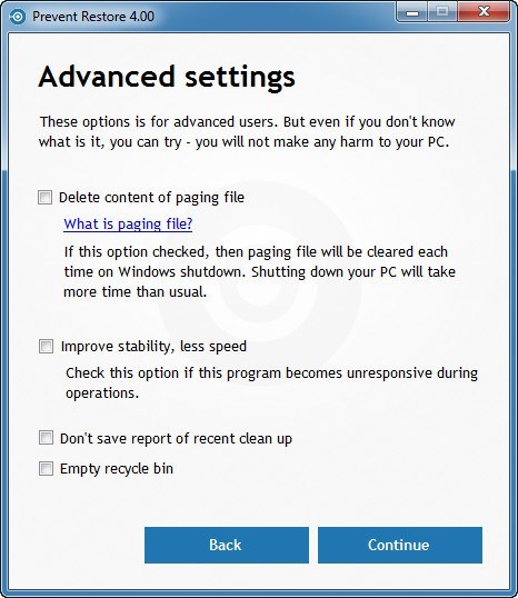 Prevent Restore Prevent Restore latest version - Get best Windows software