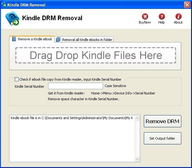 remover drm kindle
