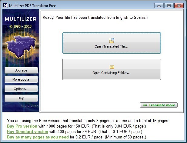 Multilizer PDF Translator - Screenshot #15